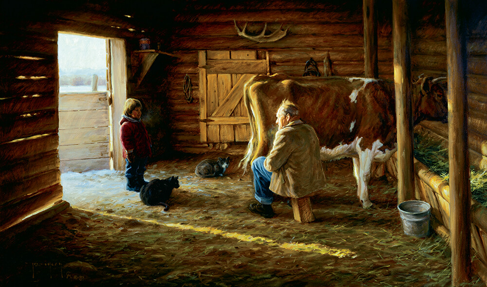 Grandpas Milk Cow